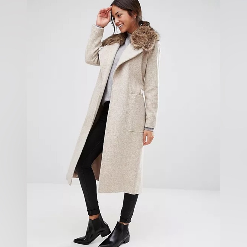 NEW LOOK from ASOS oatmeal coat